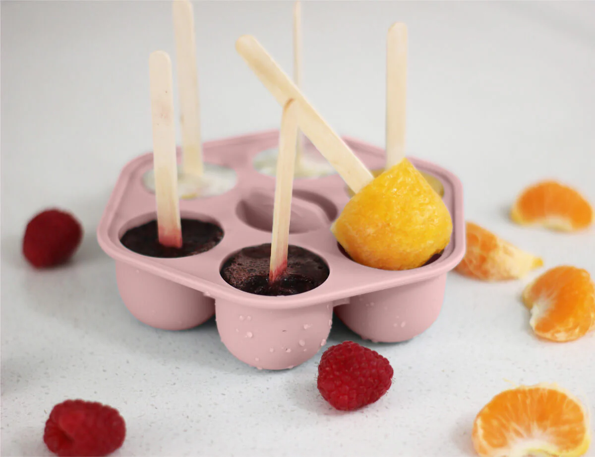 Silicone Baby Food Freezer Trays & Icy Pole Moulds - Dusty Rose - Image 13