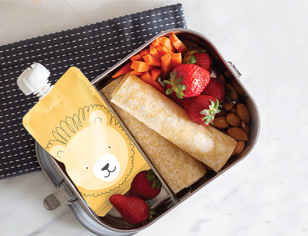 Reusable Baby Food Pouches, Yoghurt Pouches - Animal Set 150ml 10PK - Image 3