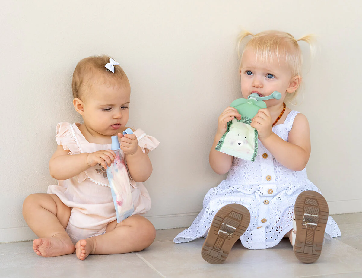 Reusable Baby Food Pouches, Yoghurt Pouches - Animal Set 150ml 5PK - Image 5