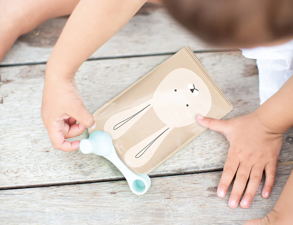 Reusable Baby Food Pouches, Yoghurt Pouches - Animal Set 150ml 5PK - Image 7