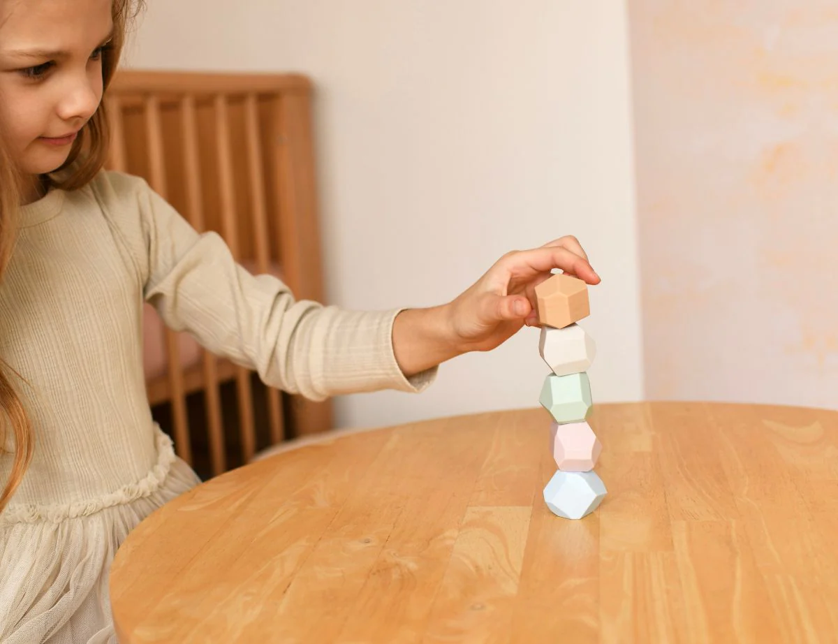 Silicone Balancing Stacking Stones 5PK | Montessori Toy - Image 7