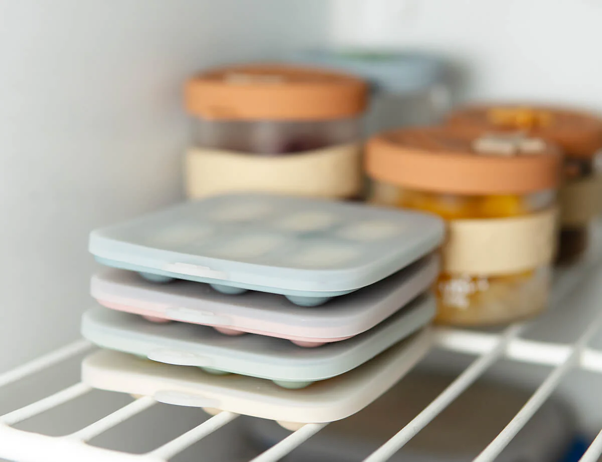 Silicone Baby Nibble Freezer Tray  - Cerulean & Sage 2PK - Image 10
